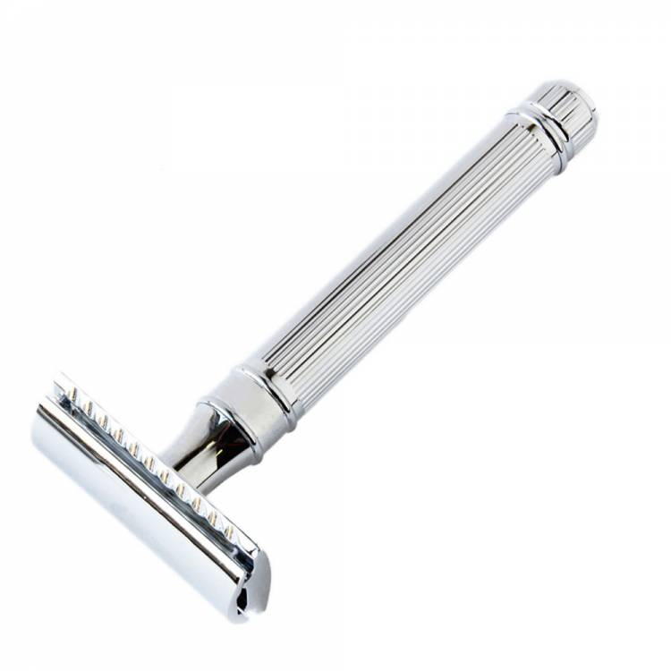Traditional Safety Razor Chrome Lined Form Closed Comb Razor 