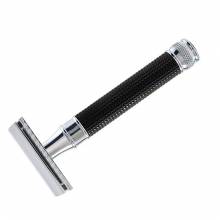 Traditional 3 Diamond Black DE Safety Razor Closed Comb