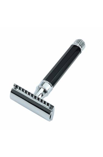 Black And Chrome DE Safety Razor