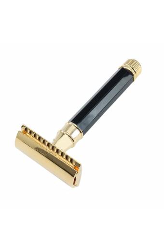 Black And Chrome DE Safety Razor