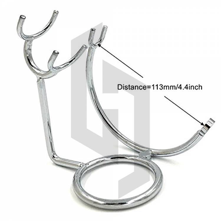 Stainless Steel Shaving Soap Bowl and Brush with Straight Razor Stand