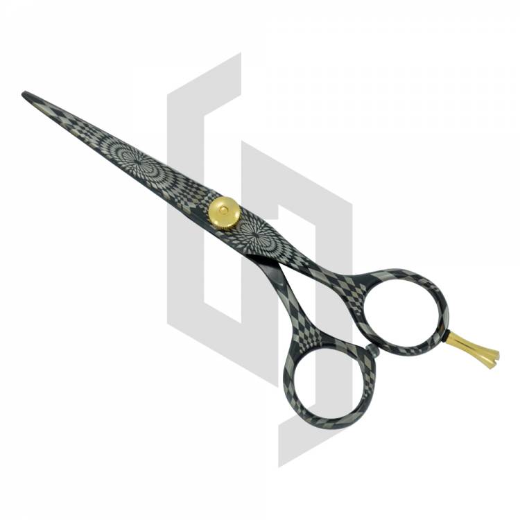 Black Paper Coated Barber Hair Cutting Scissors