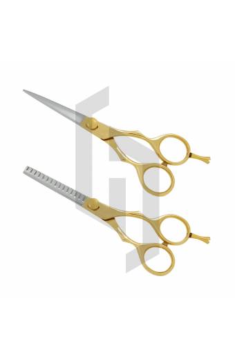 Golden Barber Hair Cutting Scissors