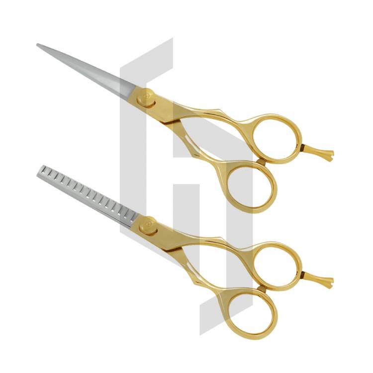 Golden Barber Hair Cutting Scissors