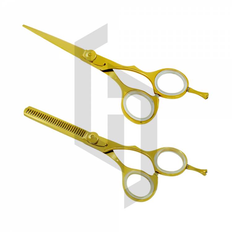 Pro Golden Barber Hair Cutting Scissors