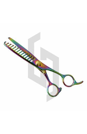 Multi Color Big Edges Half Thinning Barber Scissor