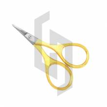 Micro Blade Large Ring Gold Nail Scissor