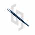 Blue Plasma Coated Eyelash Extension Tweezers Set