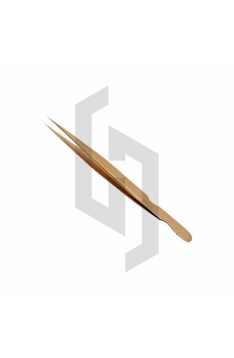 Gold Plasma Coated Eyelash Extension Tweezers Set