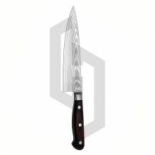 Damascus Single kitchen knife
