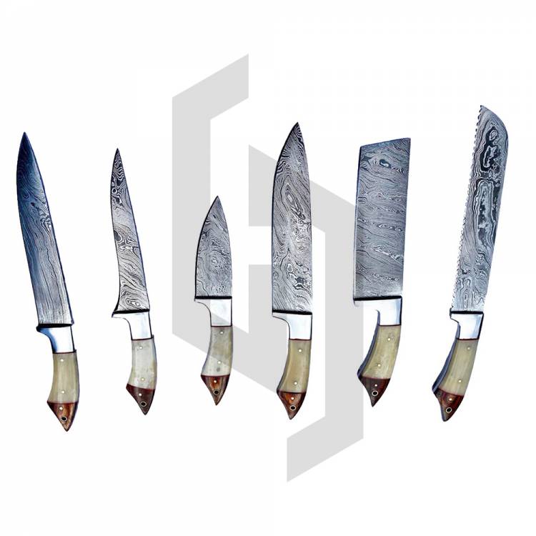 Kitchen Knife Set With Bone Handle