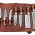 Handmade Damascus Chef Knife Set