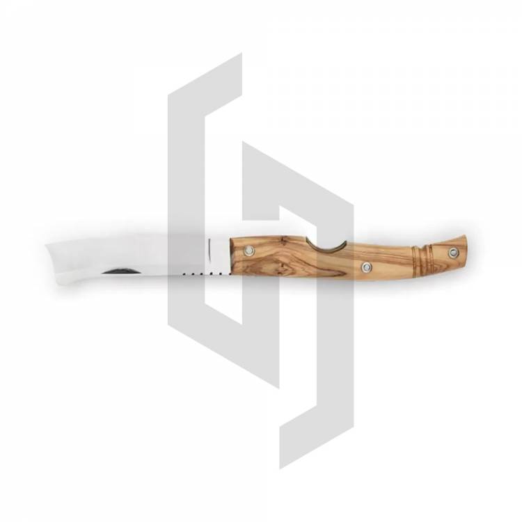 Coltellerie Berti Regional knife RASOLINO cigar cutter in olive wood