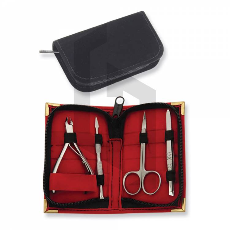 4 Piece Manicure Leather Kit