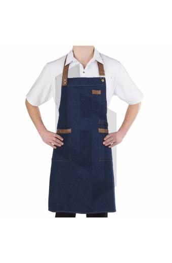 Canvas Denim Chef Aprons for Kitchen BBQ Cooking Kitchen Apron for Women Men Aprons