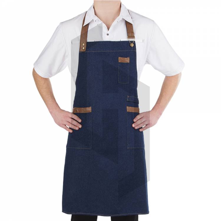 Canvas Denim Chef Aprons for Kitchen BBQ Cooking Kitchen Apron for Women Men Aprons