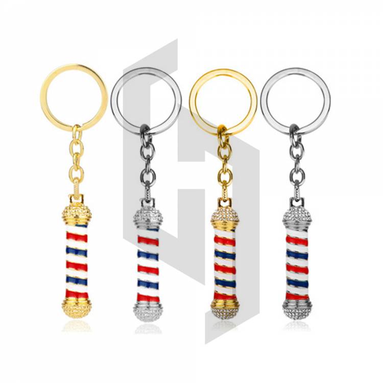 Barber pole Key-chain