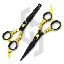 Hairdressing Gold Black Scissor Set