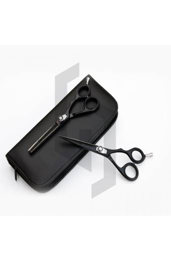 Black Barber Scissors Kit