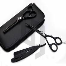 Black Barber Scissors Kit