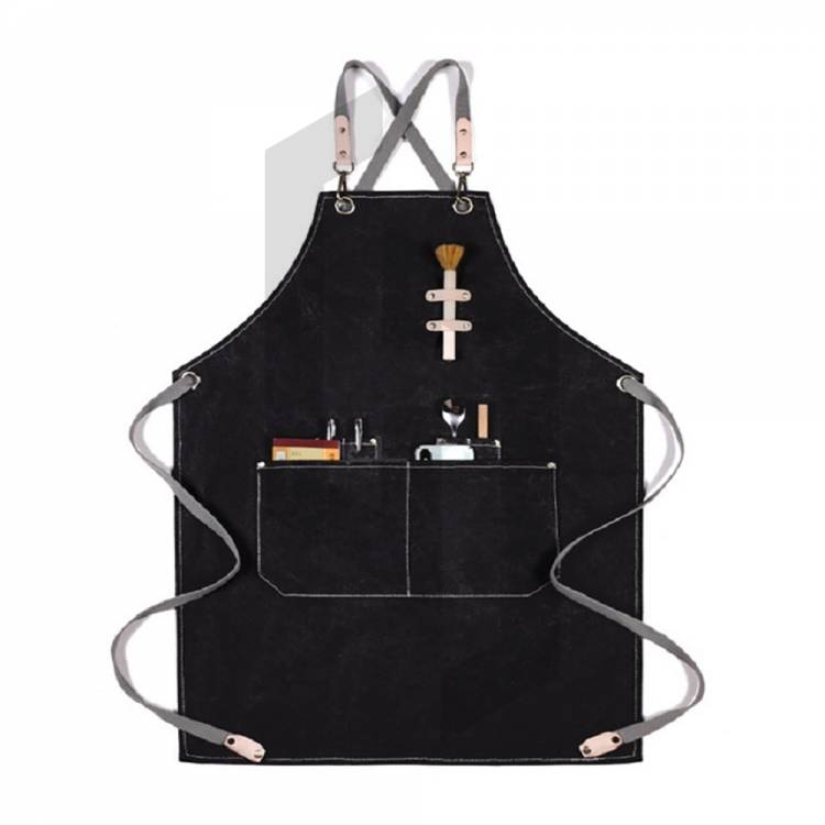 Fashion Canvas Kitchen Aprons for Woman Men Chef