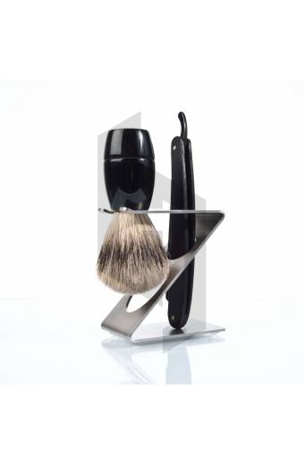 SHAVING KIT SET WITH Z-SHAPED STAND