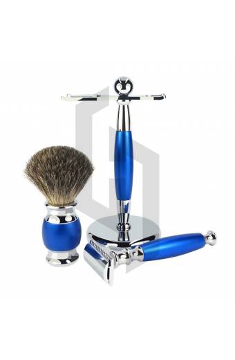 Royal Blue 3 Pieces Shaving Kit for Mens