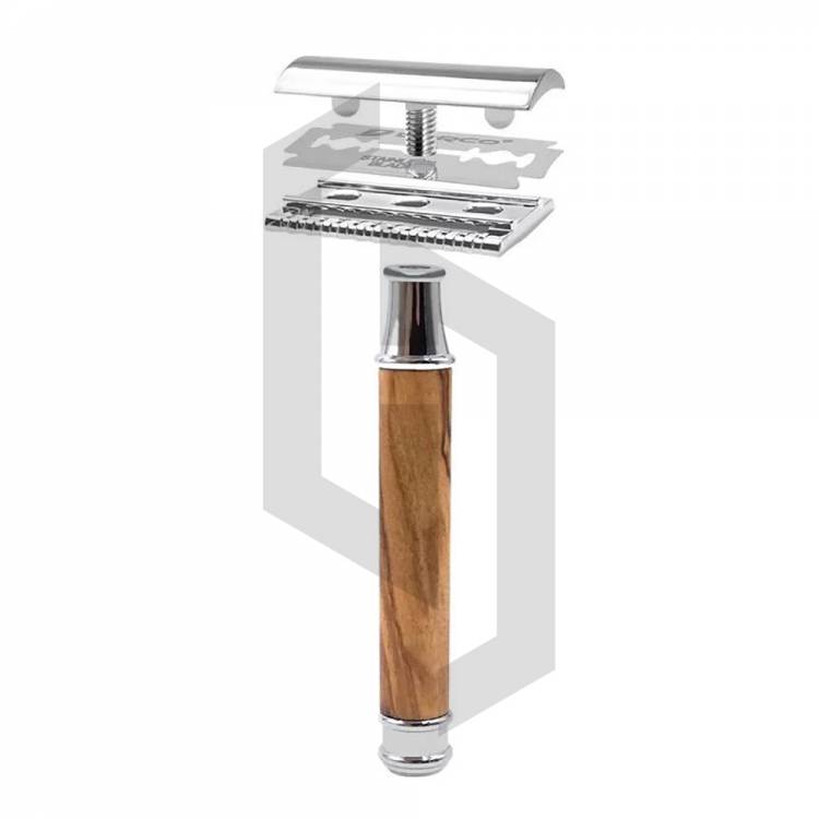 Wood Handle Double Edge Safety Razor 