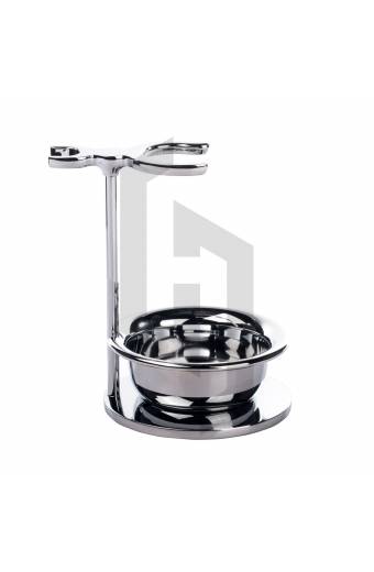 3 Piece Shaving Brush Stand And Safety Razor Stand With Bowl